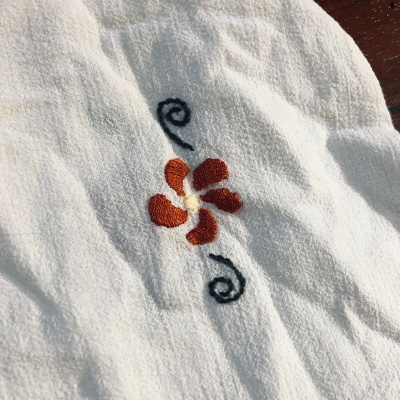 BoHo HIPPIE Embroidery Tunic Shirt Top - Picture 7 of 9